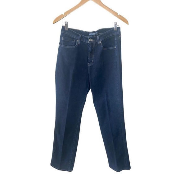 Chico's Size 1 Platinum Denim Collection Dark Wash Jeans Sz 8 - Picture 1 of 9